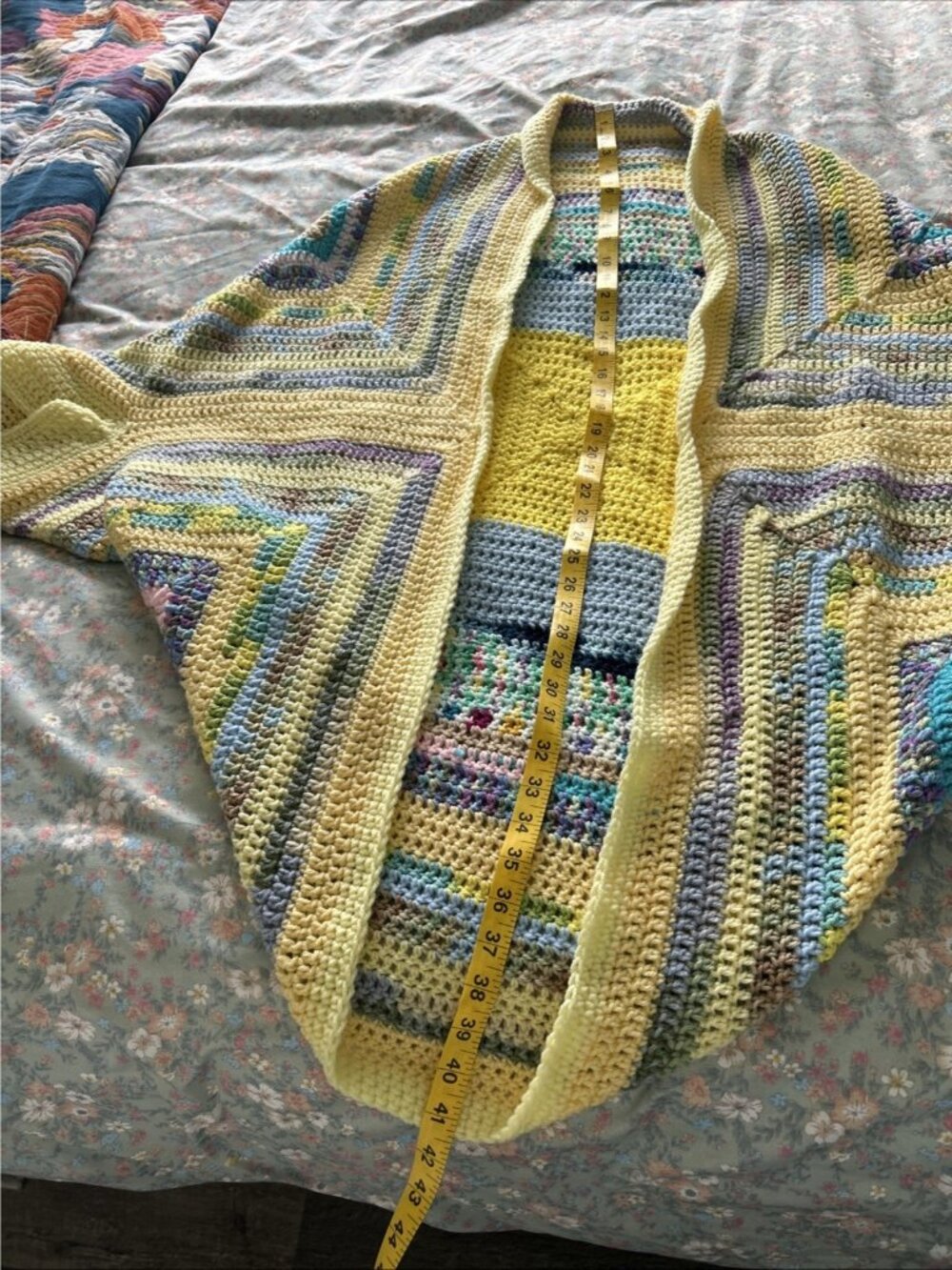 Women Handmade Crochet Oversized Shrug Cocoon Sweater Knit Cozy Wrap - Picture 7 of 7